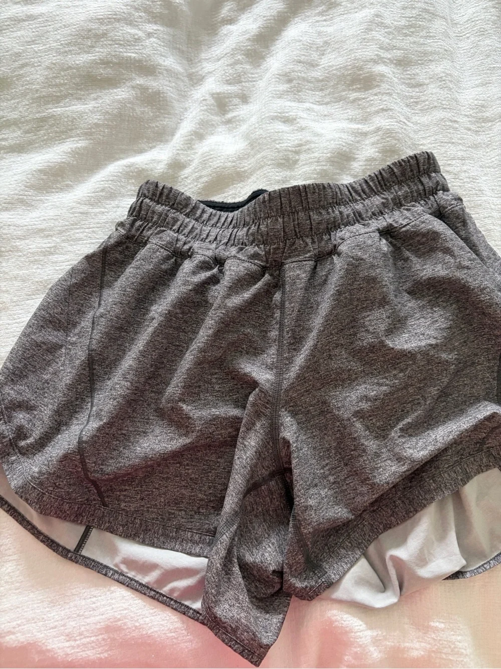 lululemon athletica Women's Heather Gray Running Shorts